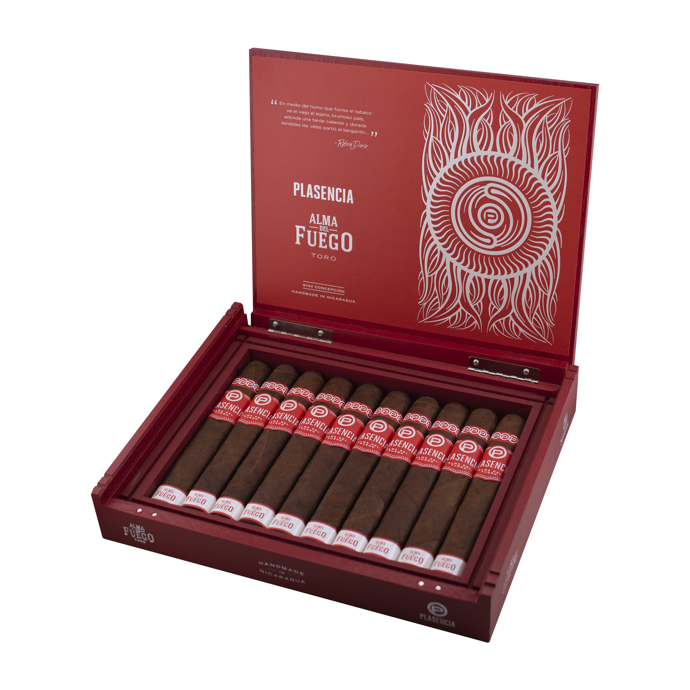 Plasencia Alma del Fuego Concepcion Toro Cigar - Box